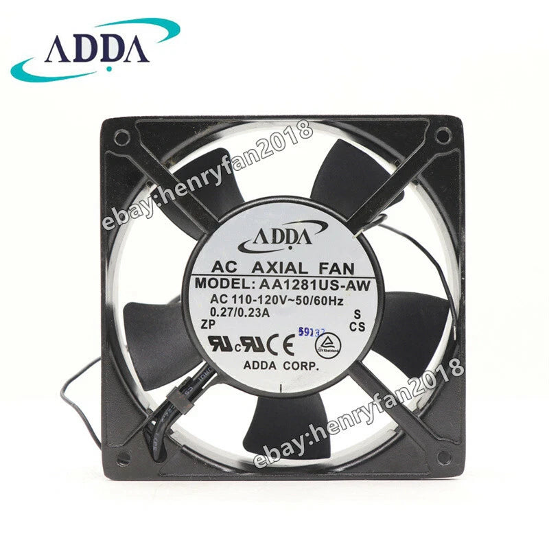 ADDA AA1281US-AW Axial Fan 110/120VAC 0.27/0.23A 120*120*38MM Server Cooling Fan