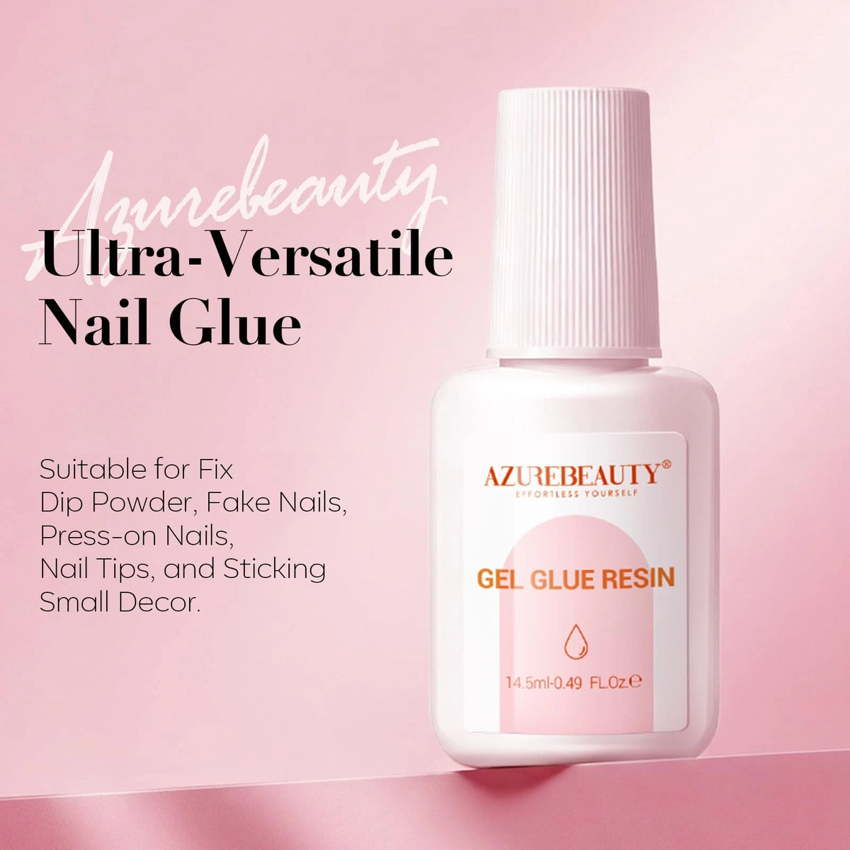 AzureBeauty Nail Repair Glue for Broken Cracked 0.49 Fl Oz (Pack of 1), Clear