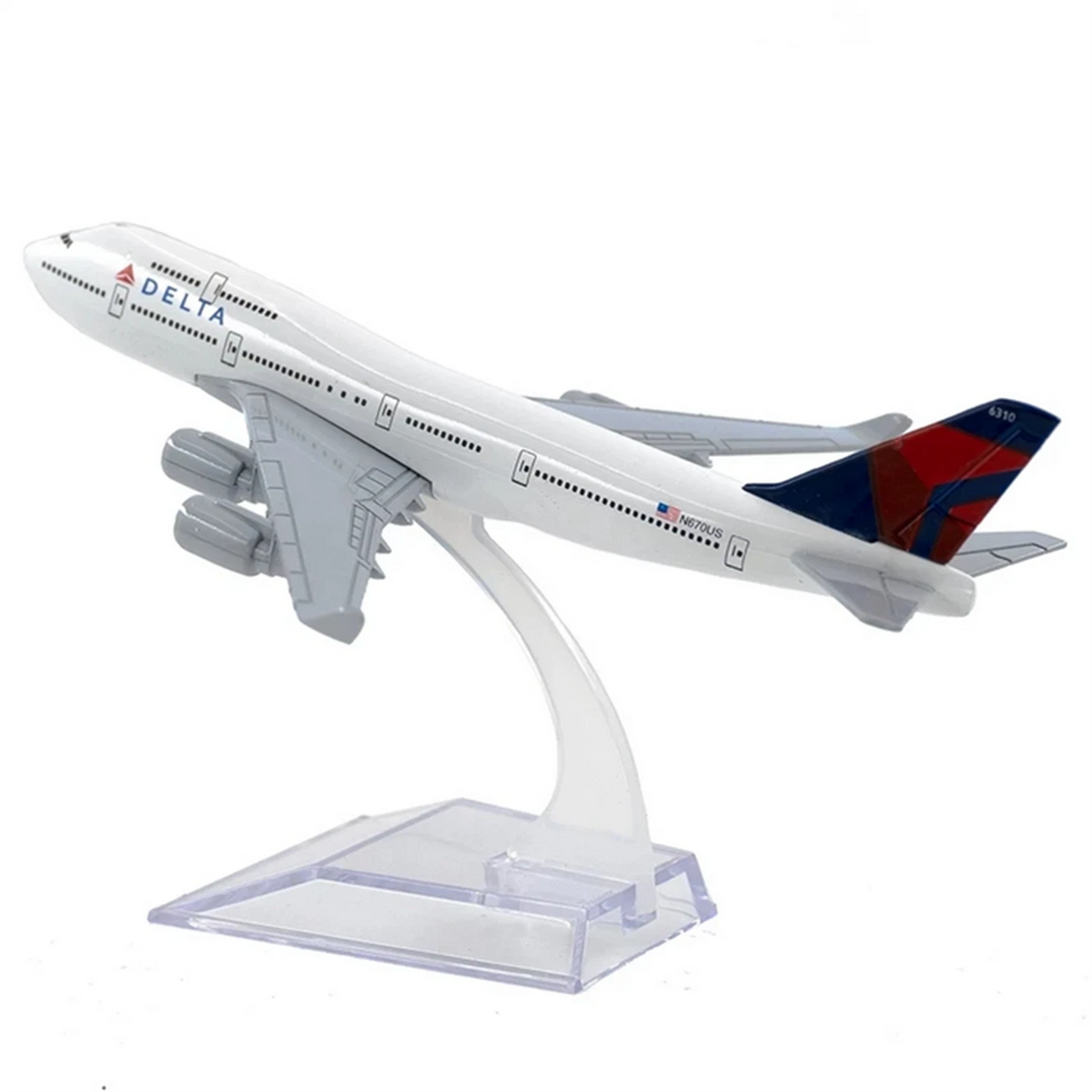 1/400 16cm Delta B747 Alloy Plane Model Airplane Model Simulation Plane Ornament