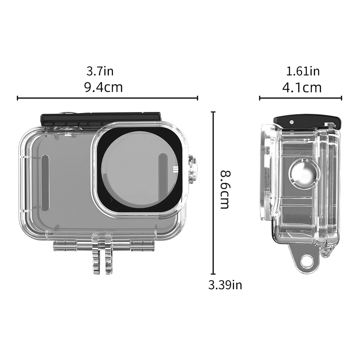 Waterproof Case for DJI Osmo Action 6 with Optical Lens Cover Anti Fog Inserts