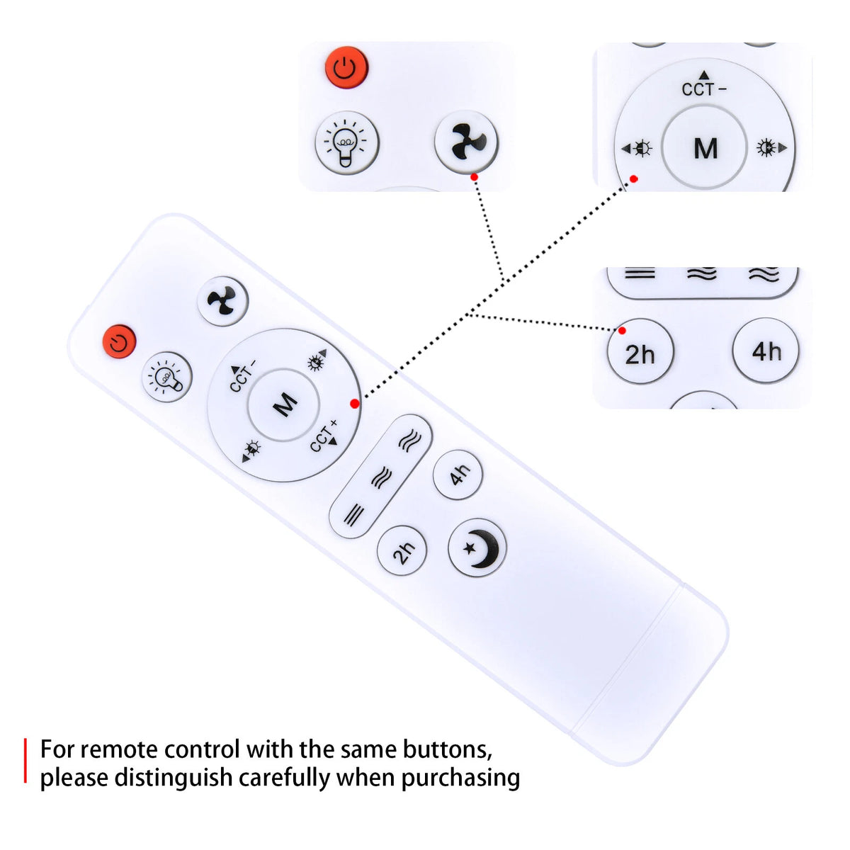 Replace Remote For Multiple s Socket Fan Light Celling Fan with Sleep Mode