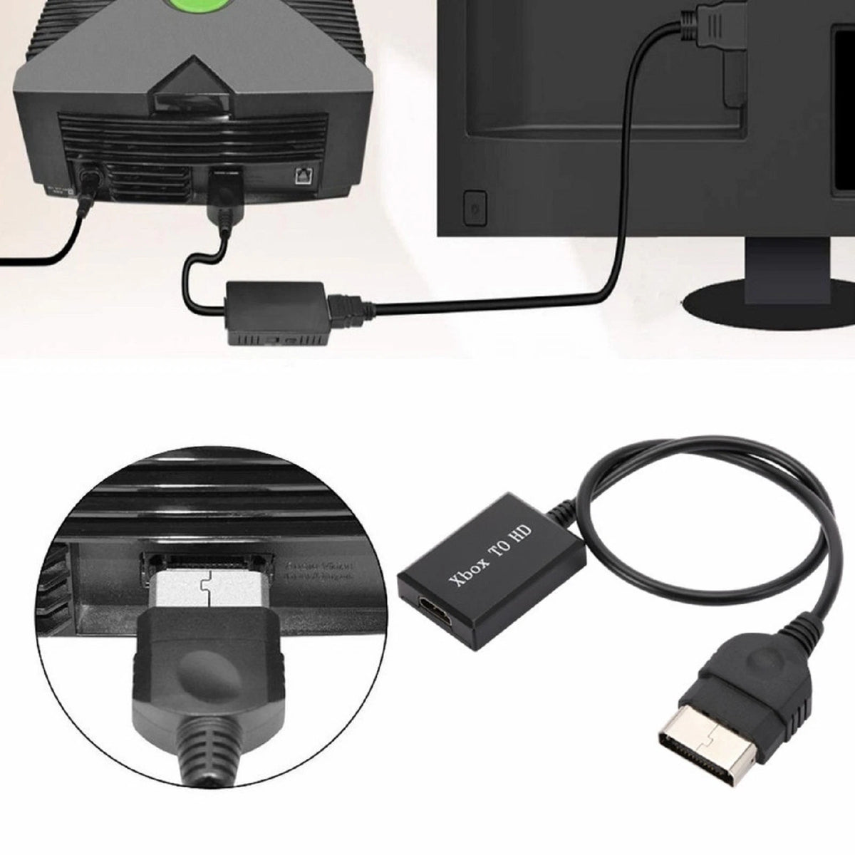 For XBox to HDMI Video Converter HD 1080P/720P For HDTV Monitor Displayer F