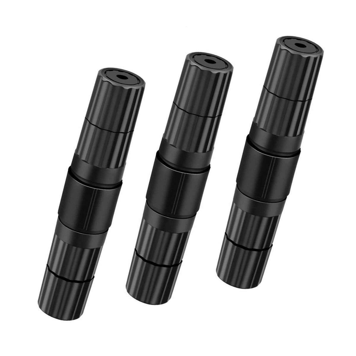 Black 3x RJ45 Outdoor Shielded Network Ethernet Cable Extender Coupler