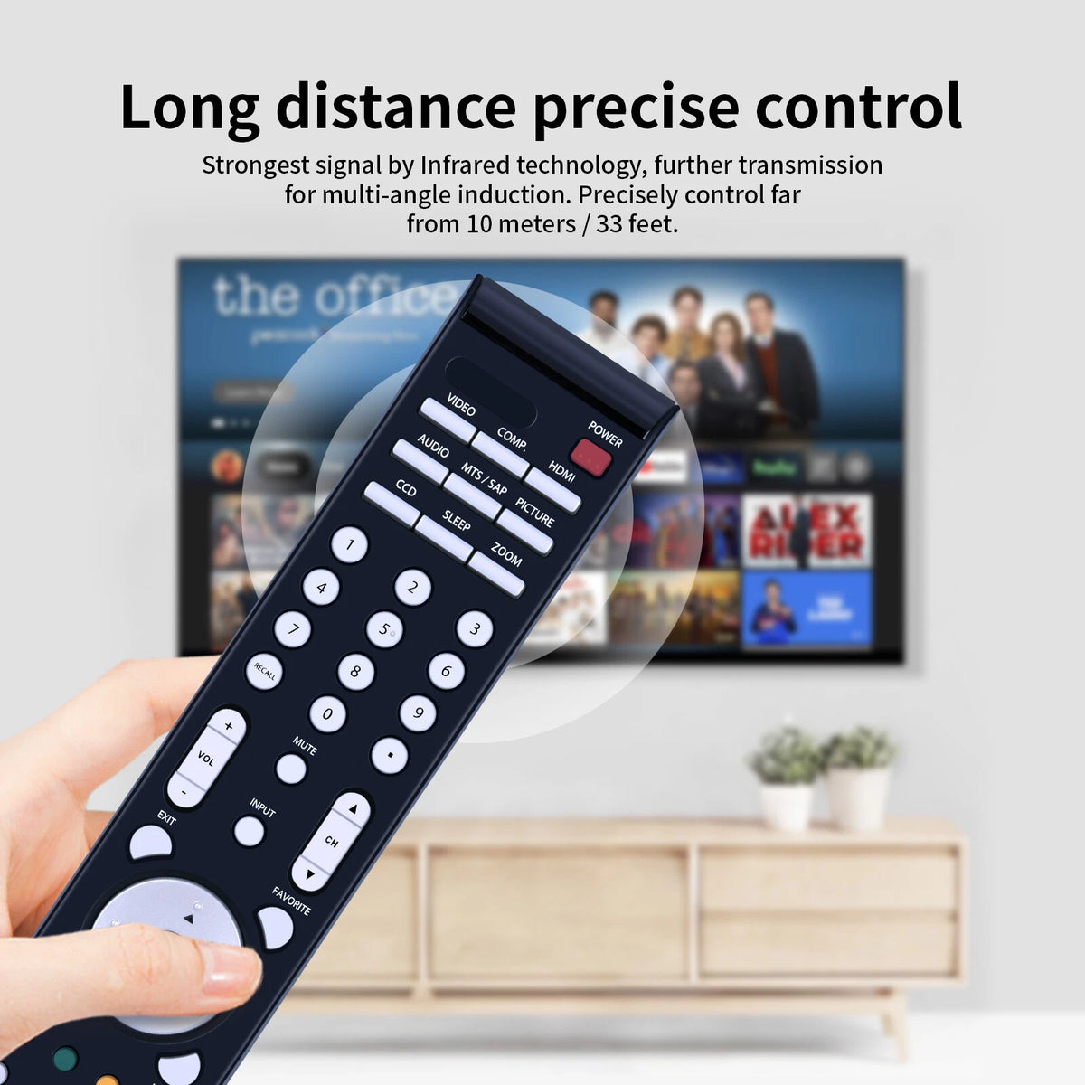 845-A45-PDP32B-INSH Remote Control For Insignia HDTV NS-PDP32-09
