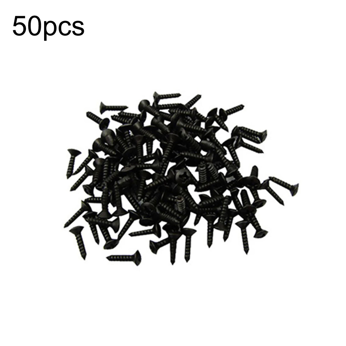 50Pcs Black Electric Guitar Bass Pickguard Screws For Fender Strat/Tele C