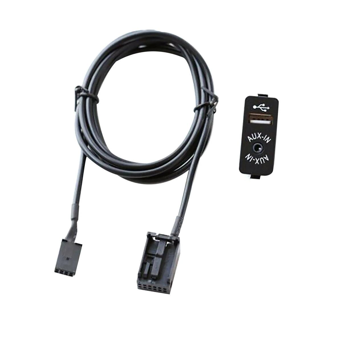 Car Dash Audio 12Pin Cable Adapter AUX USB Replacement For BMW E39 E53 X5
