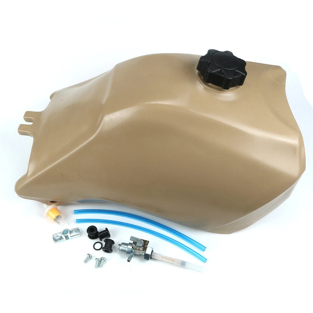 For HONDA TRX300 93-2000 PLASTIC GAS FUEL TANK FOURTRAX beige with petcock