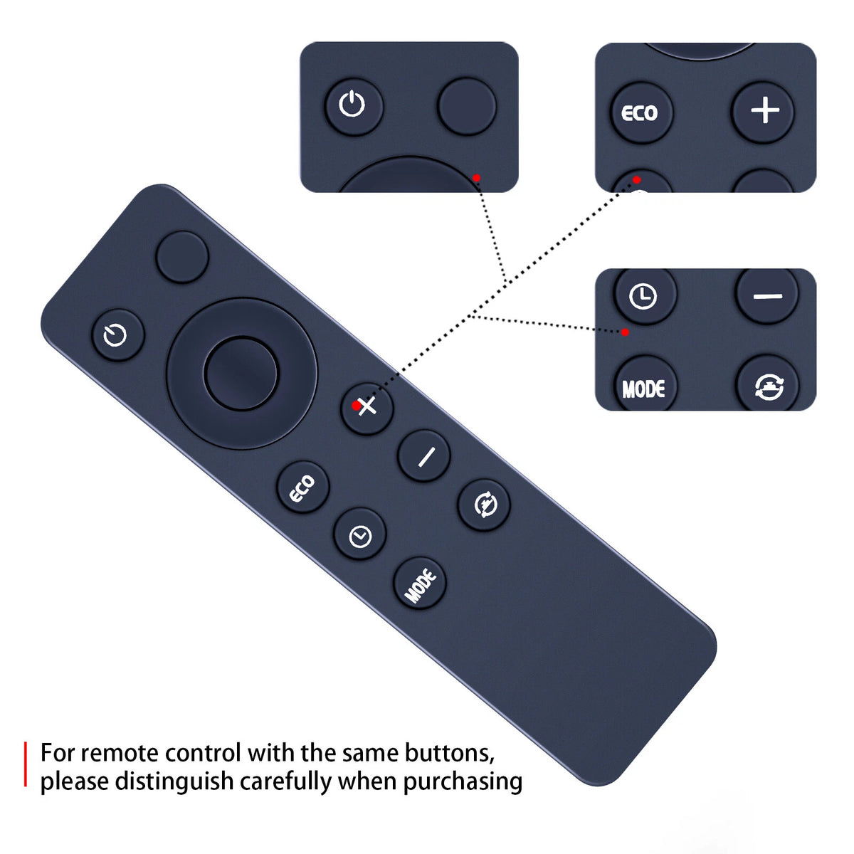 Remote Control For DeLonghi Functions Thermo Convector Warmer HFX60 HFX65 HFX66