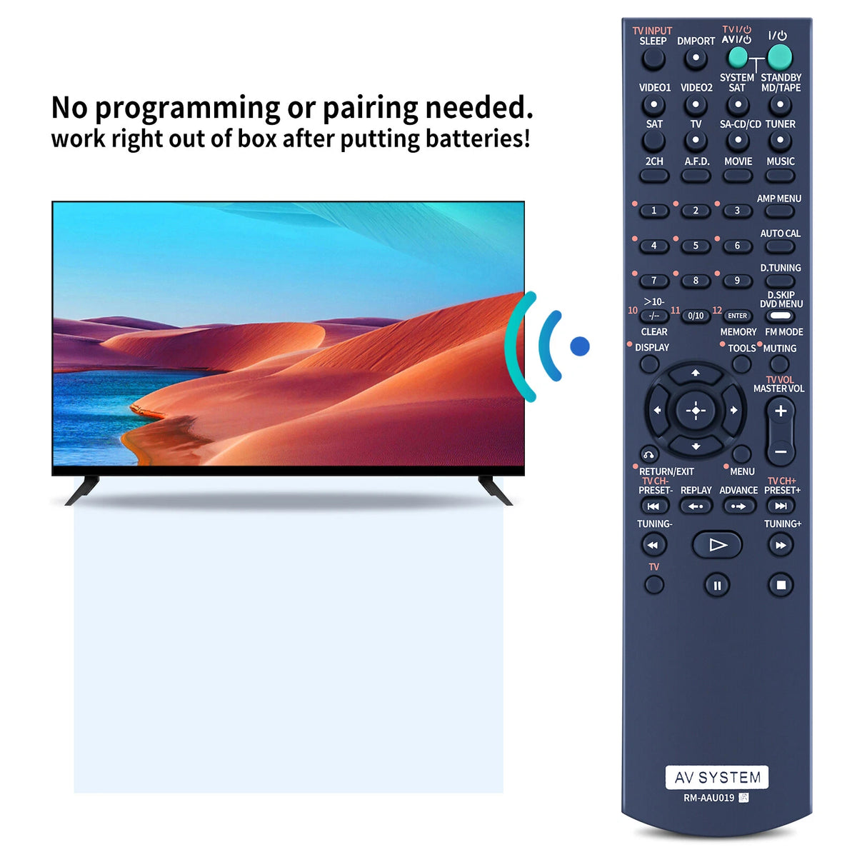 RM-AAU019 For Sony AV System Remote Control HTD-DW685 STR-K670P STR-K790