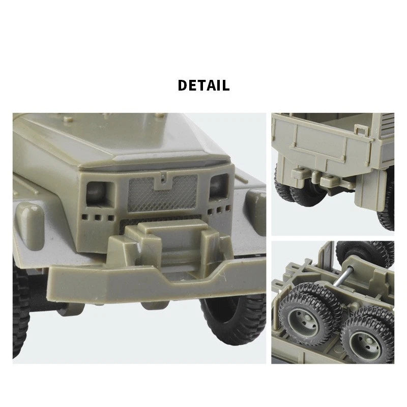 M35 military truck Model 1:72 Simulation Chariot Military Model DIY Ornaments a