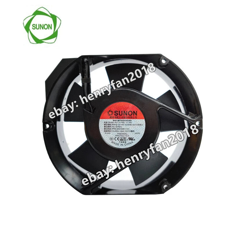SUNON A2175-HBL TC.GN Axial Fan 220VAC 25/26W 172*150*51MM Cabinet Cooling Fan