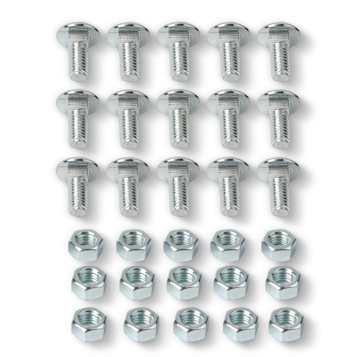 28pc Bumper Bolts Kit Metal Cap Front+Rear For Chevelle Nova Lemans Cutlass