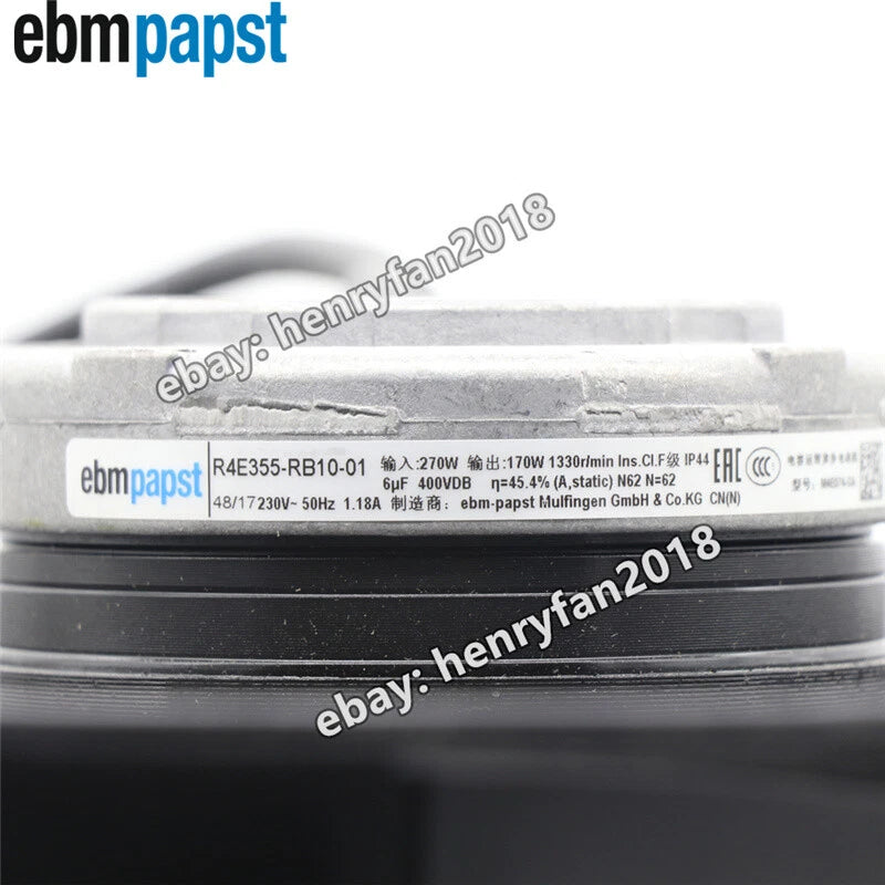 Ebmpapst R4E355-RB10-01 Centrifugal Fan 230V 270W 50Hz Cooling Fan