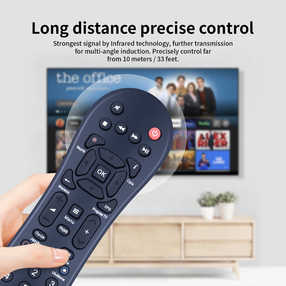 Remote Control For Pilot Cyfrowy Polsat EvoBox HD3000 HD5000 HD6000 HD7000