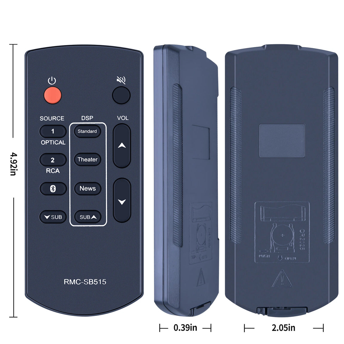 RMC-SB515 Remote Control For Insignia Soundbar NS-SB515 NSSB515
