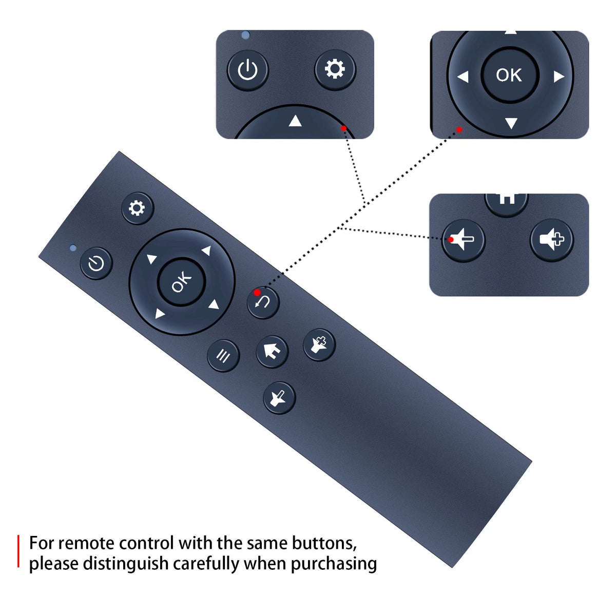 Replacement Remote Control For FANGOR / WONNIE Digital Picture Frame