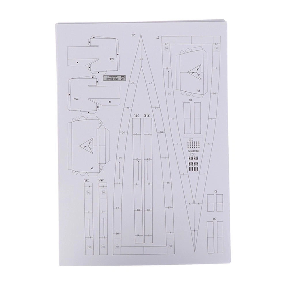 1:400 Unassembled Memorial British Titanic Cruise Paper Model Ship Model Display