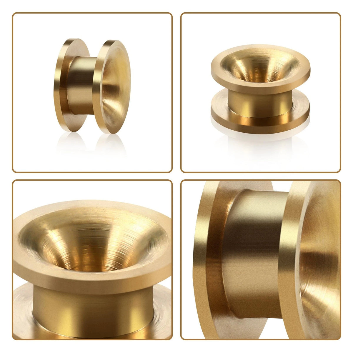 Opzour Universal String Trimmer Head Eyelets - 10 Pack Brass 10 Pieces,
