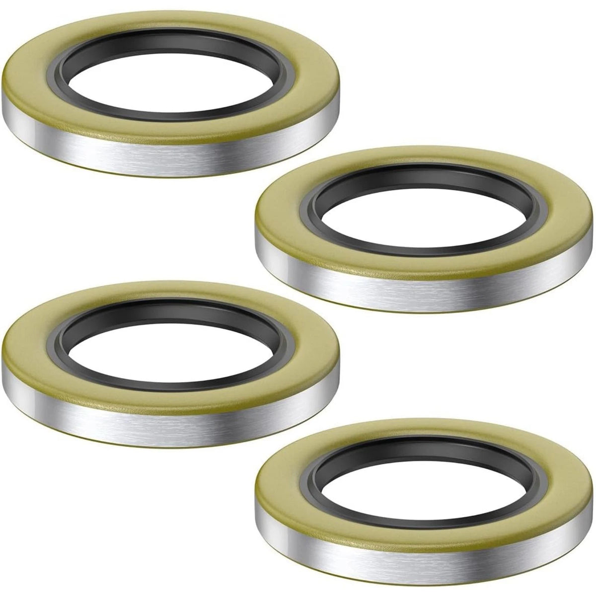 4PCS Trailer Hub Grease Seals Repair Compatible For 5200-7000 lb Trailer Axle