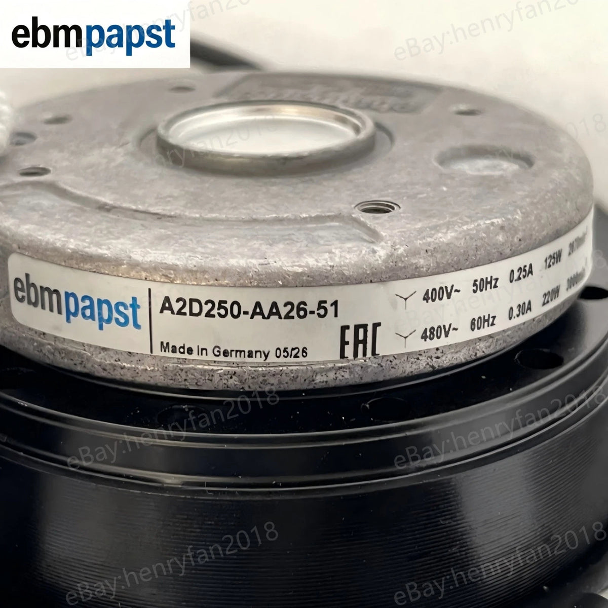 A2D250-AA26-51 for ebmpapst AC Axial Fan for Inverter & Heating Furnace Cooling