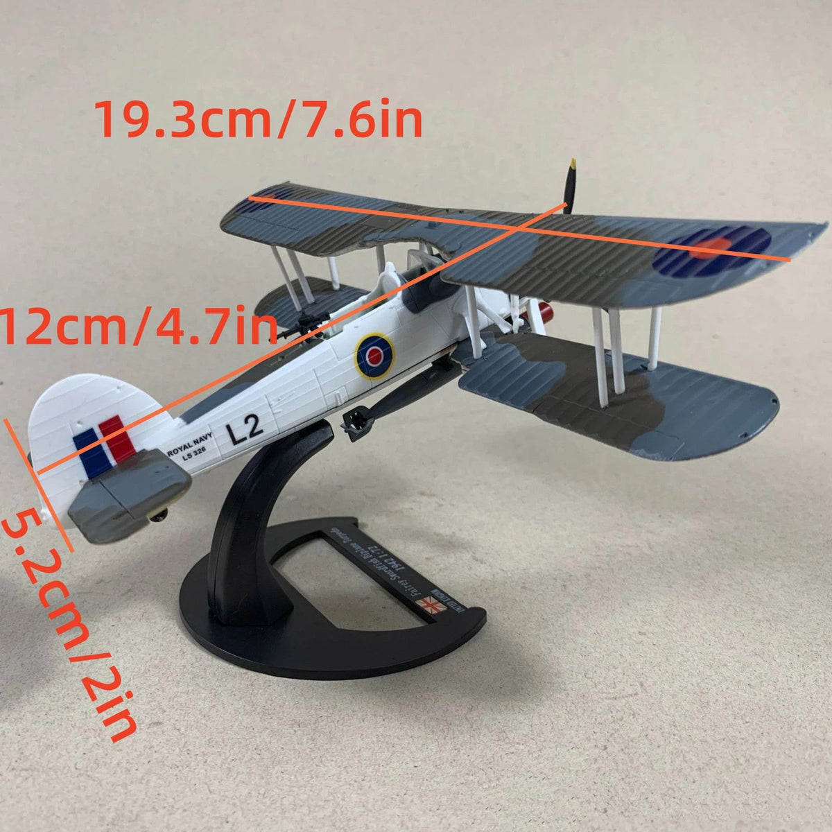 1/72 WWII British Navy Fairey Swordfish Aircraft Model Gift For Plane Enthusiast