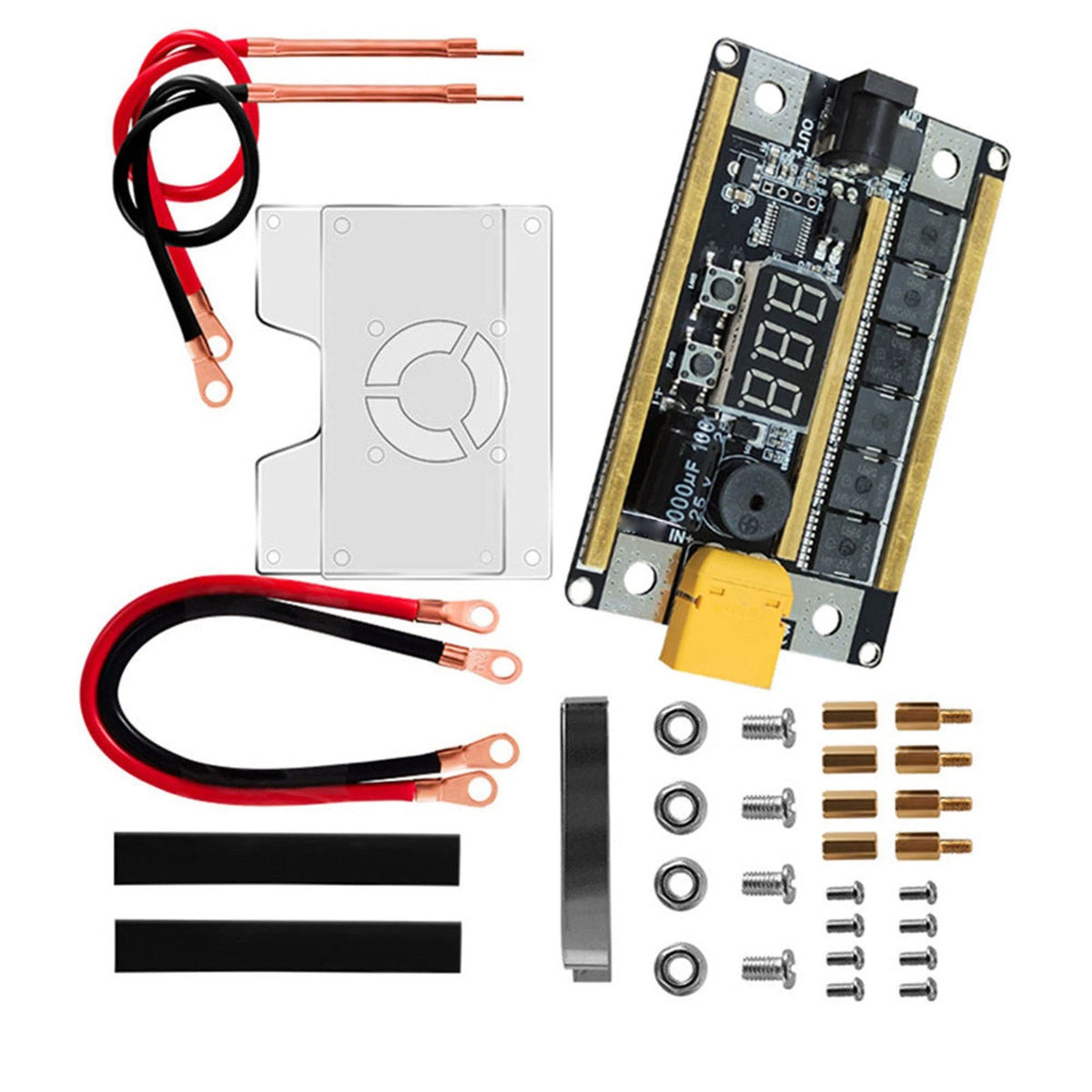 1Set DIY Mini Spot Welder Machine 8-24V Voltmeter Part For 18650 Lithium Battery