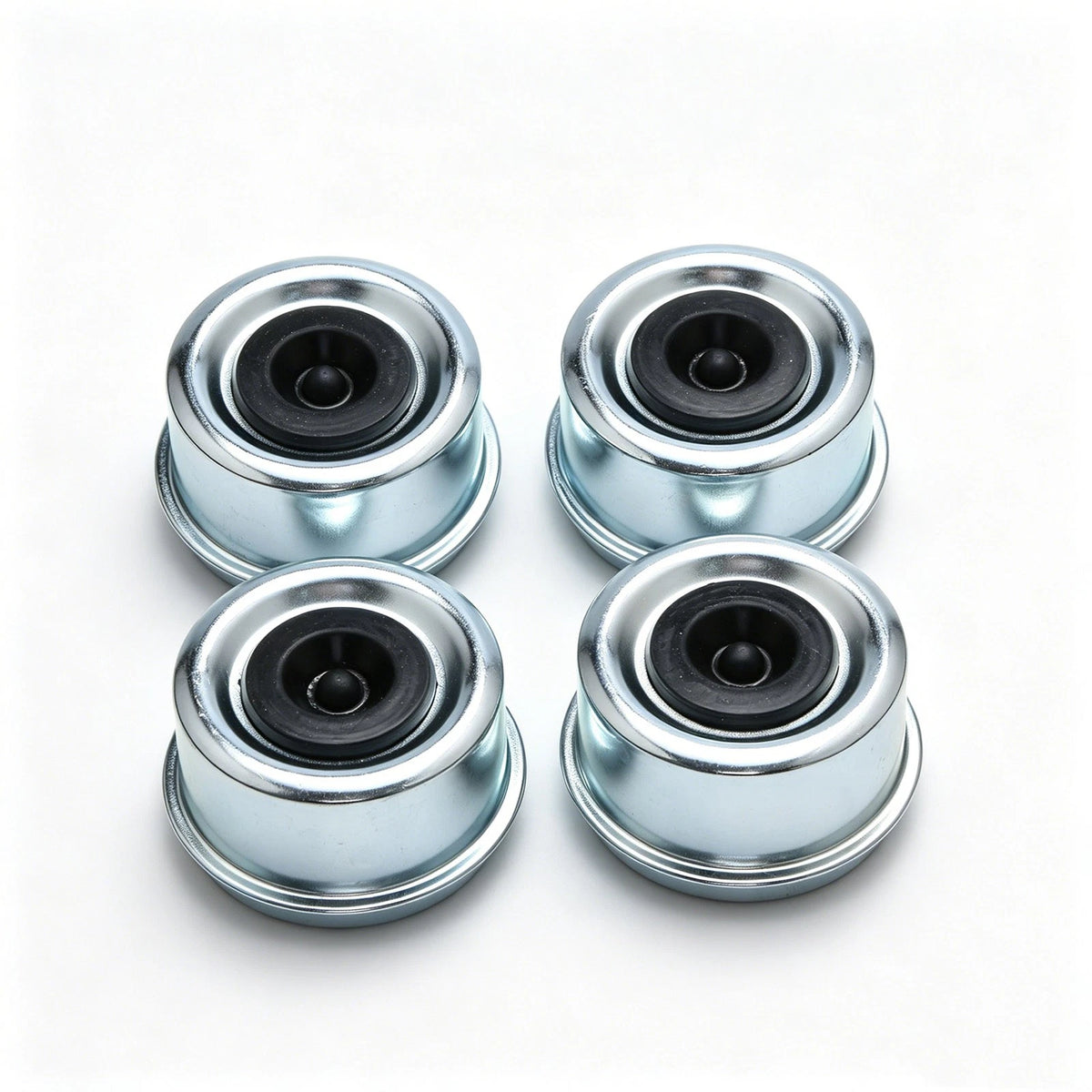 4Pcs 2.44" For Dexter Dust Cap Maintenance Kit w/ Rubber Plug & 4 Spare Plugs