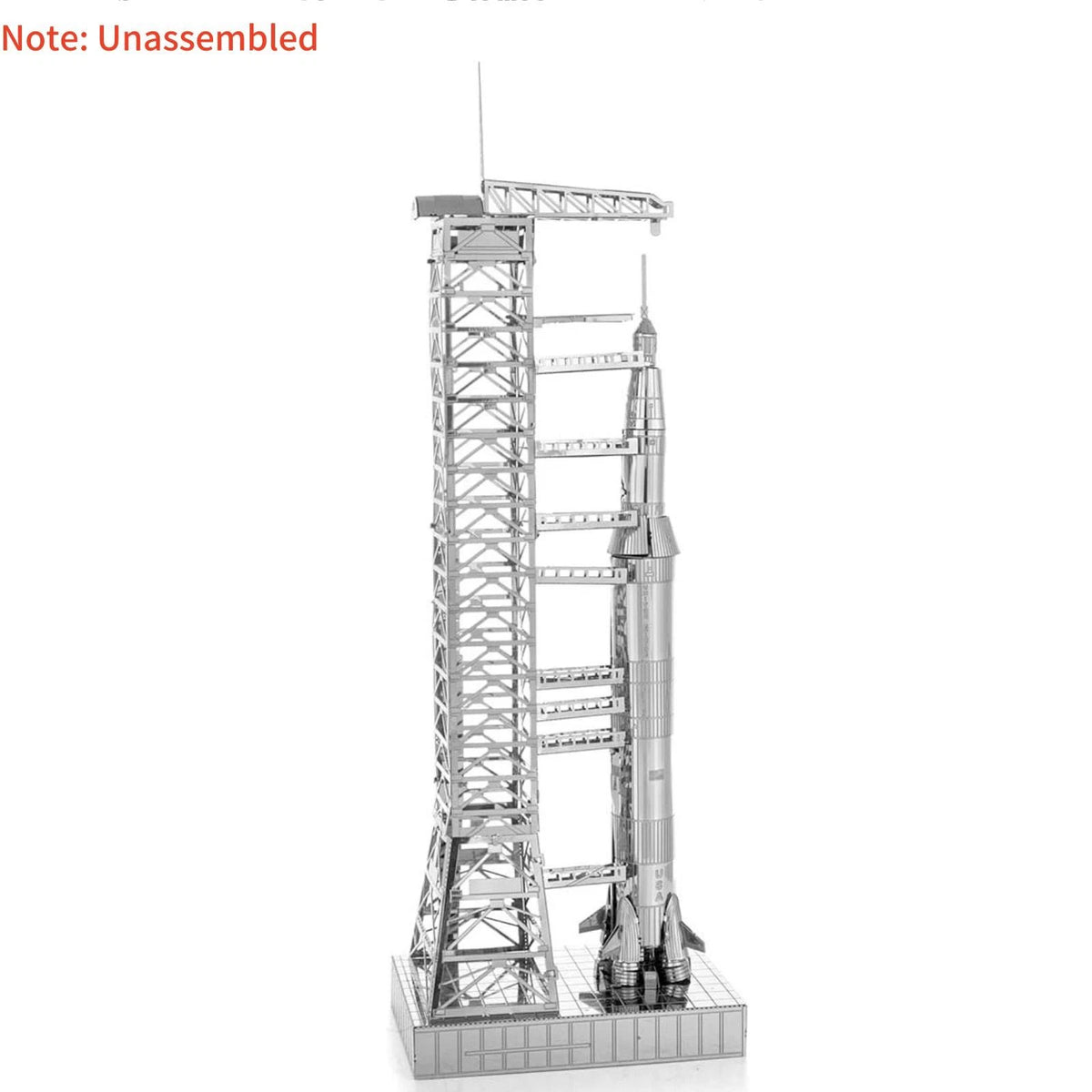 15cm X 5cm 1:770 Metal USA Apollo 11 Saturn V w/ Gantry Unassembled Model