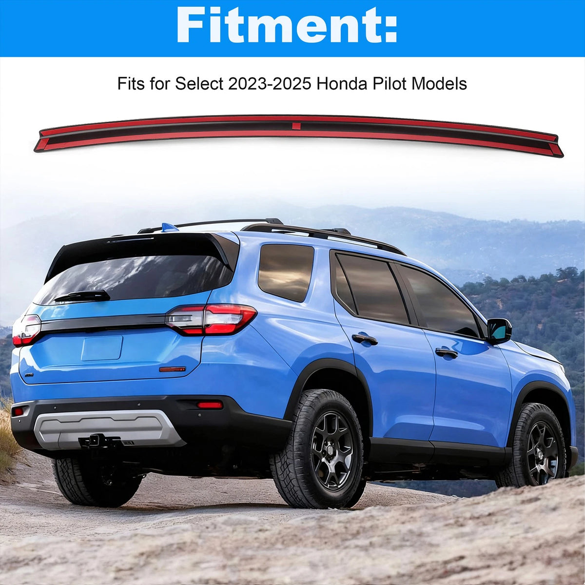 Black Rear Bumper Guard for Honda Pilot 2023-25,Anti-Scratch Protector Accessory