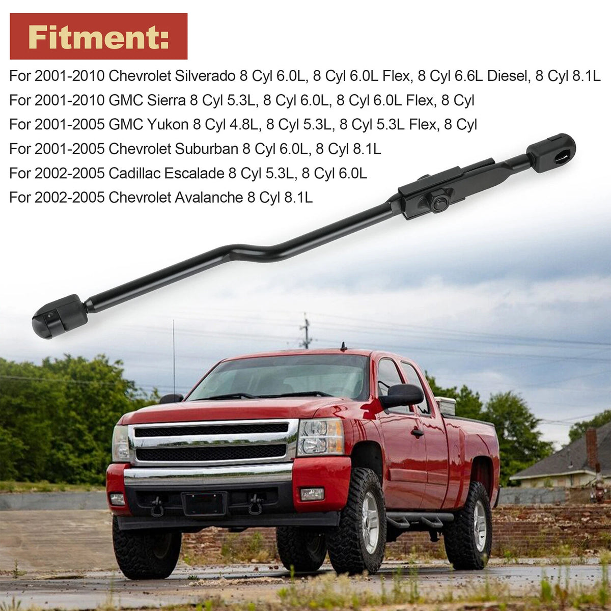 15017377 external transfer case shift control rod for GM / Chevrolet, 2001-2010