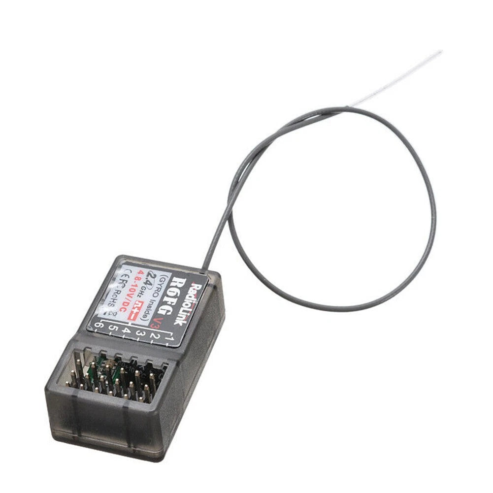 R6FG 2.4Ghz 6CH Gyro RC Receiver for RC6GS RC4GS RC4G T8FB Radiolink Transmitter