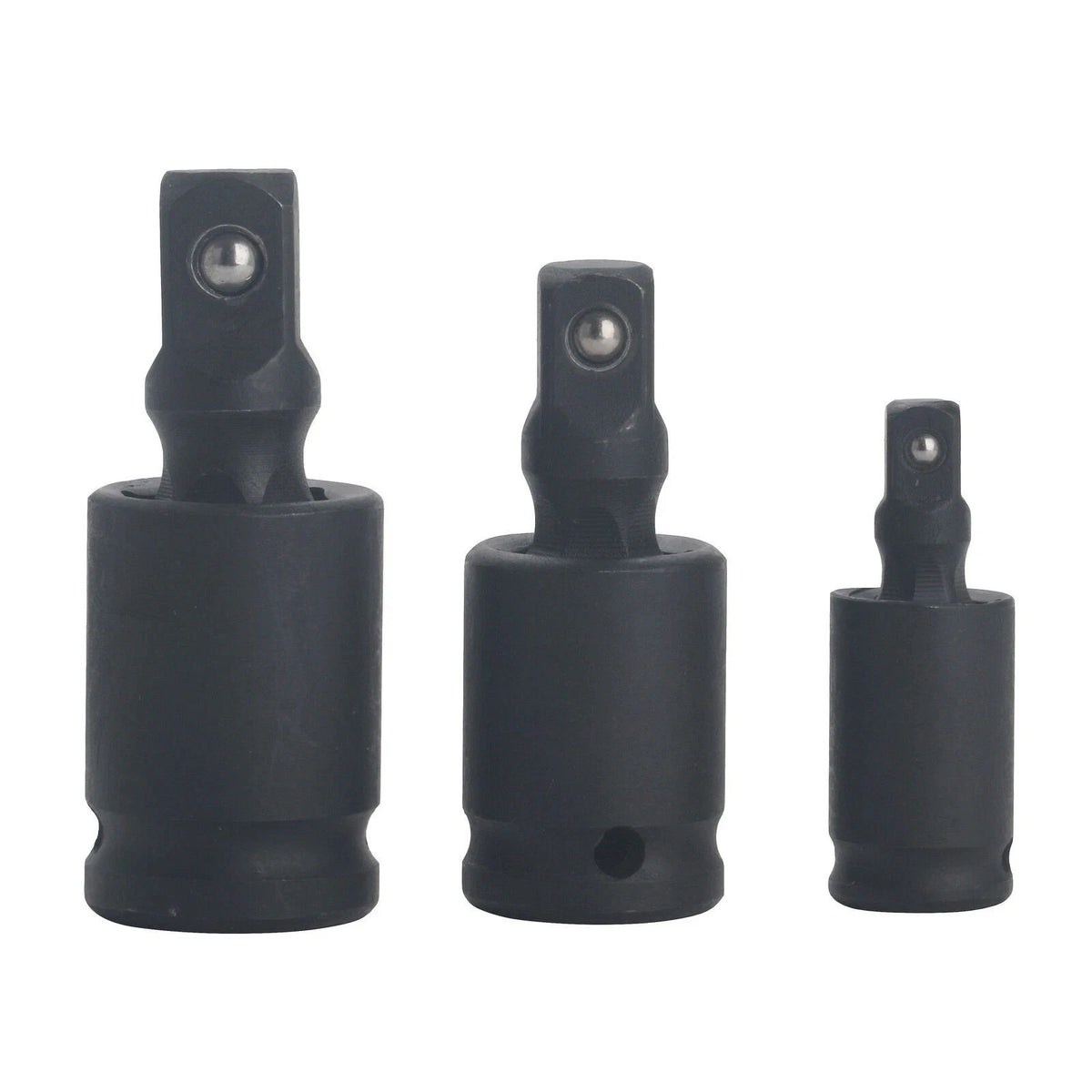 3PCS Professional Swivel Joint Socket Set 1/4" 3/8" 1/2" Drive Impact Adapter