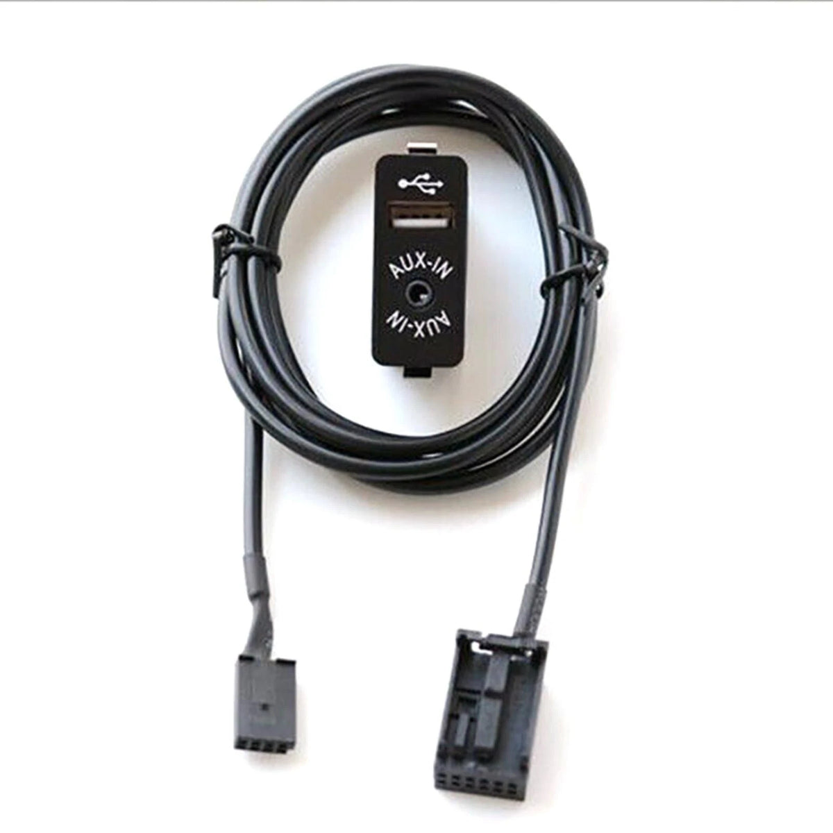 Car Dash Audio 12Pin Cable Adapter AUX USB Replacement For BMW E39 E53 X5