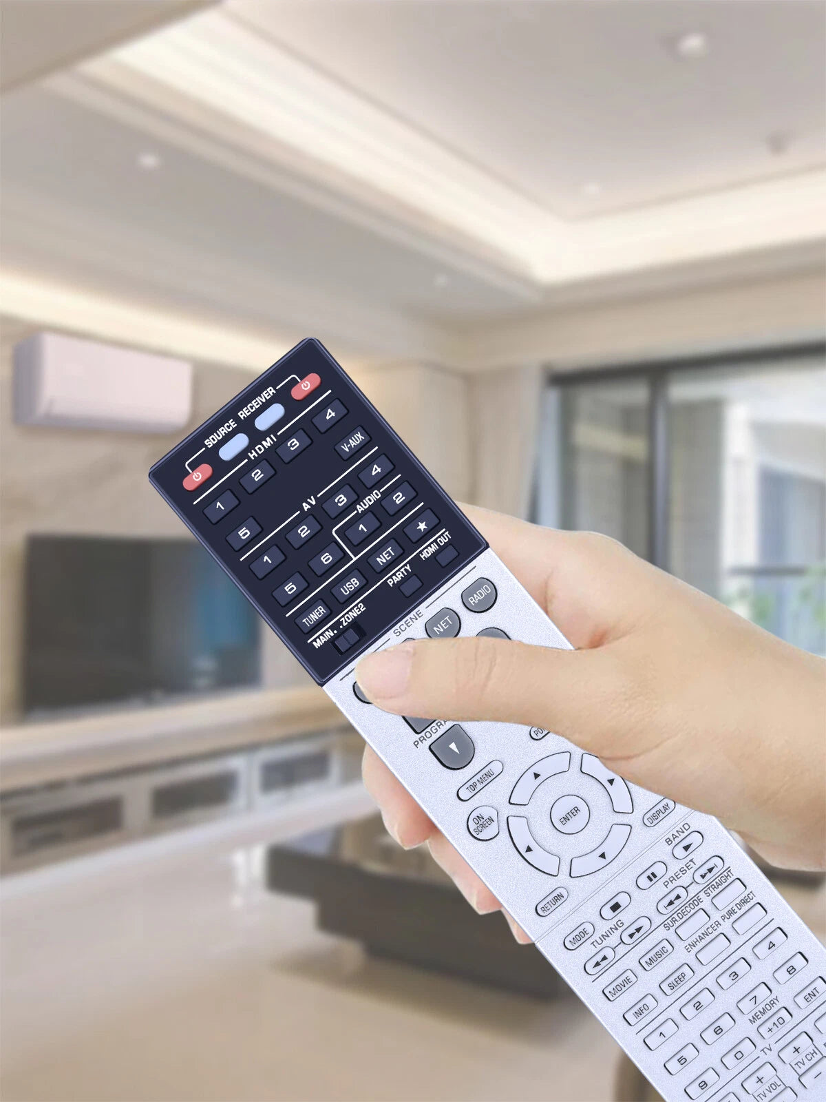 RAV502 ZF27000 Replacement Remote Control For YAMAHA AV Receiver RX-V775