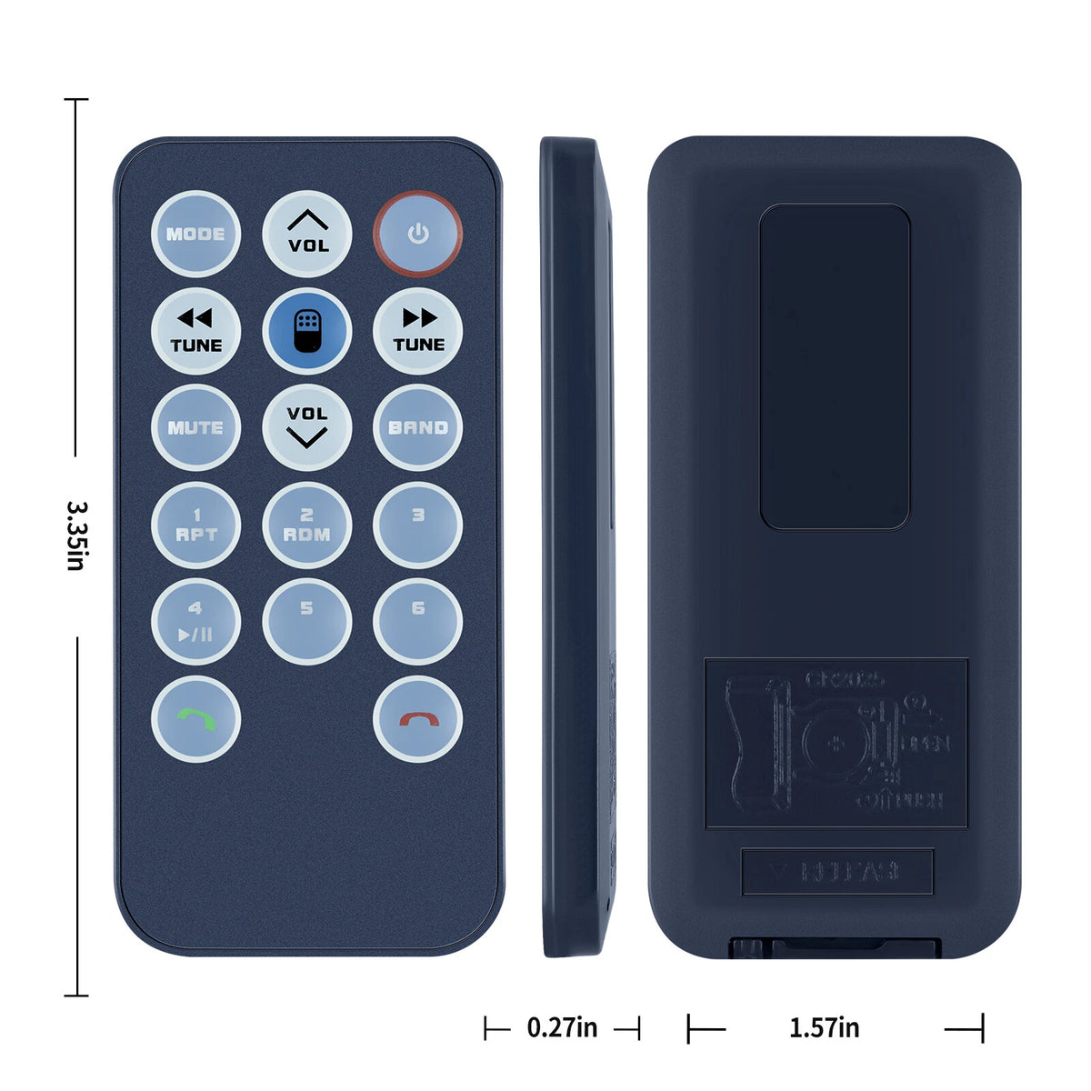 Replacement Remote Control For Dual XDCPA9BT XDCP97BT ACPM6628BT DMCPA79BT