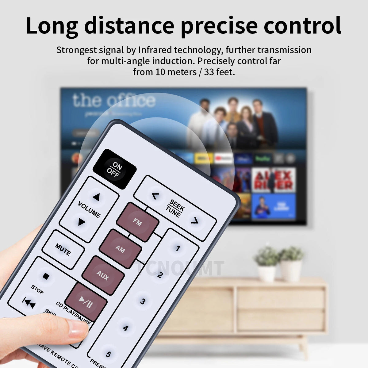 Remote Control For Bose Acoustic Wave CD-3000 Music System White