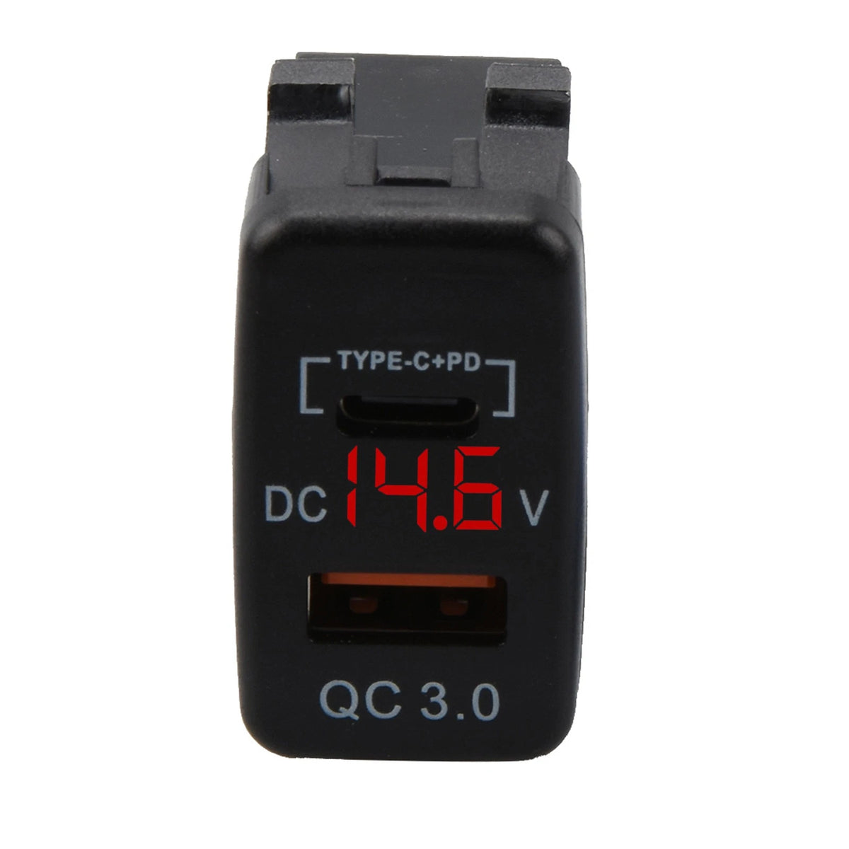 Dual Type C + PD USB QC 3.0 Car Socket Charger 12-24V LED Car Adapter For Toyota