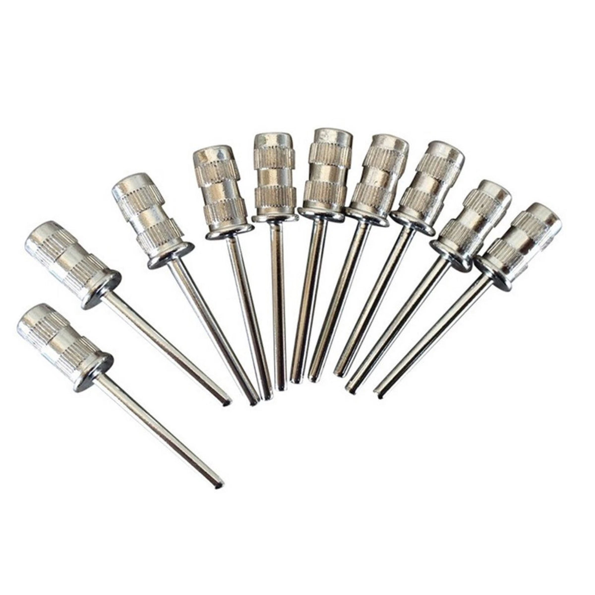 10Pcs/Set Drill Mandrel Bit Nail Sanding Drum For Sanding Band Manicure Pedicure