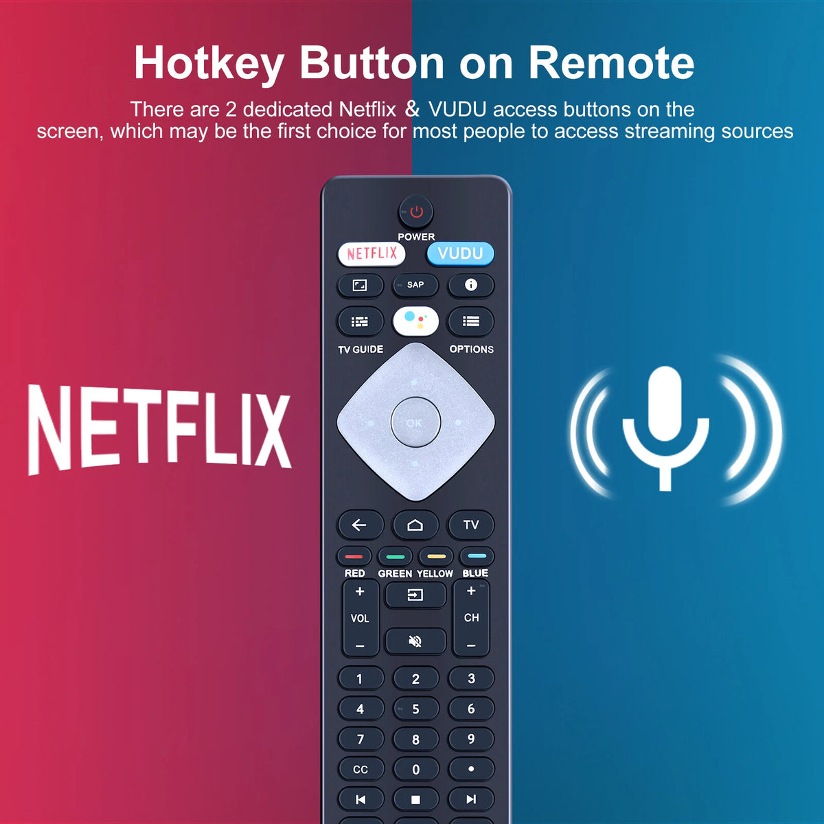 NH800UP BT800 Voice Remote Control For Philips TV 43PFL5766/F6 50PFL5766F6