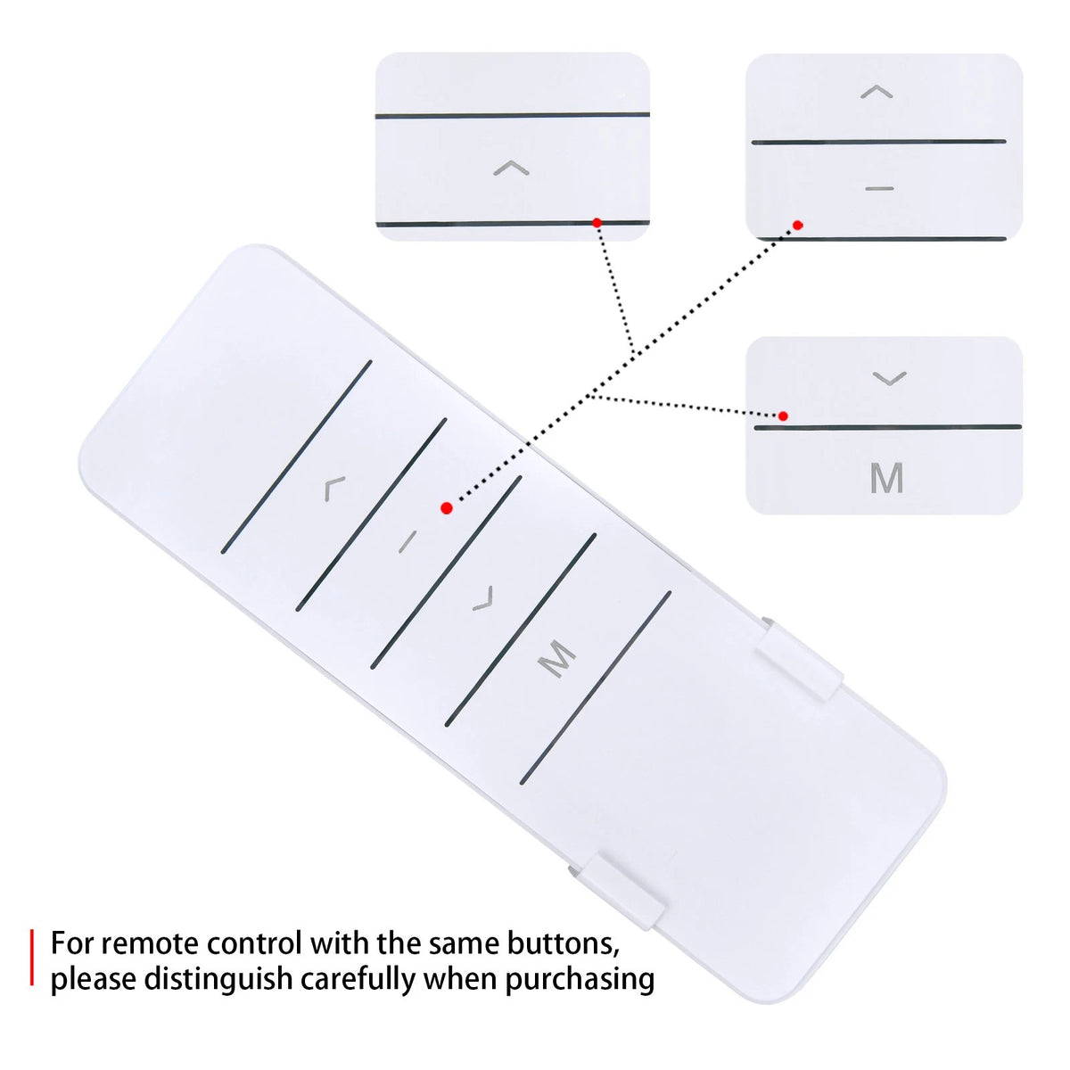 Remote Control for ELIVED Motorized Ceiling TV Mount,Electric Ceiling TV Mount