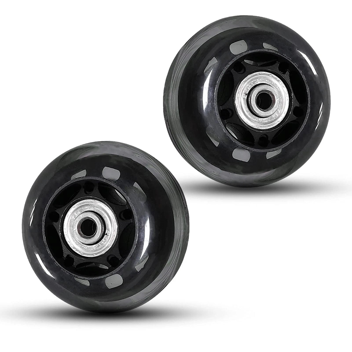 Rhinenet Replacement Luggage Suitcase Wheels OD 68mm 68X24X6, Black-Clear