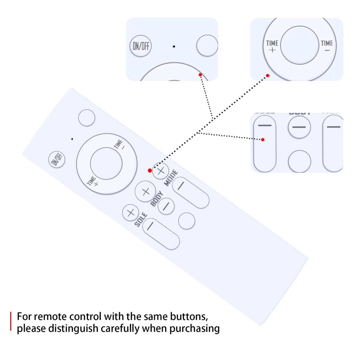 Remote Control For OSITO EMS Foot Massager AST-003J