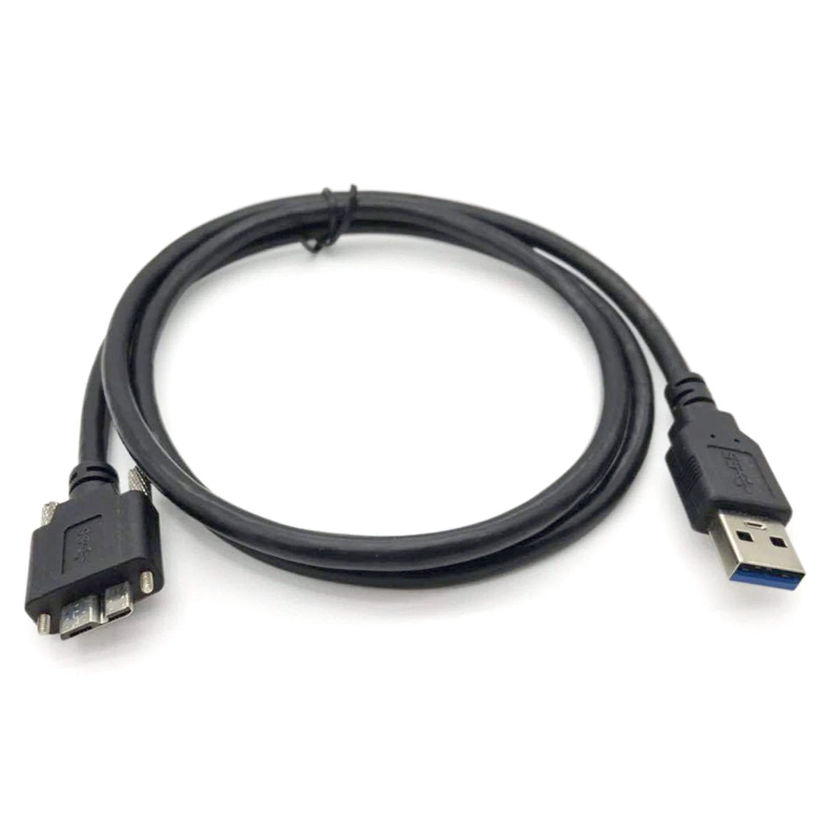 Durable USB 3.0 Male to Micro B Male Industrial Camera Cable Cord With Screws