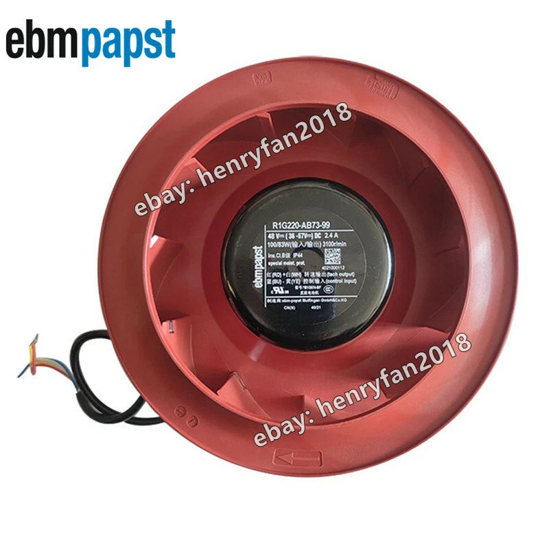 Ebmpapst R1G220-AB73-99 Cooling Fan DC 48V 2.4A 83W ??220MM 4-Pin Have in stock