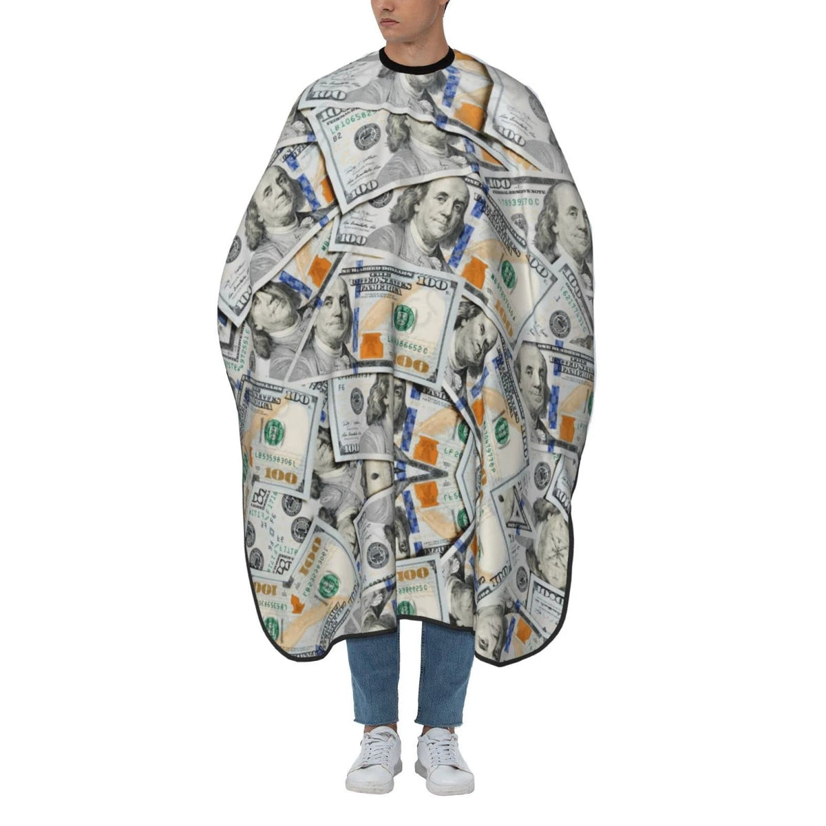 Carwayii Money Barber Cape USA Dollars Hair Cutting 55''x66'', Style-3m
