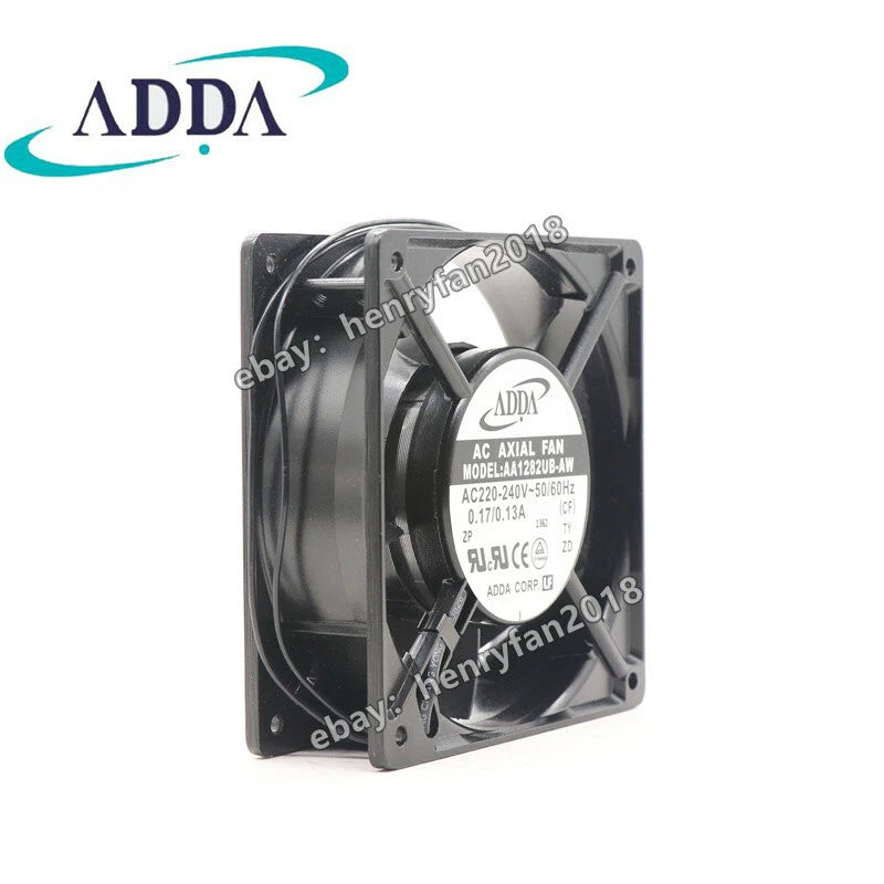ADDA AA1282UB-AW Axial Fan AC 220/240V 0.17A 120*120*38MM High Speed Cooling Fan