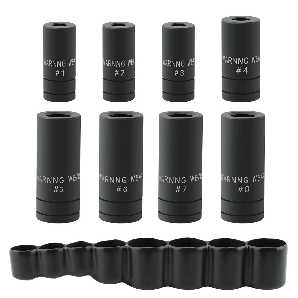 Black Coated Tap Socket Set 70500 8PCS for 1/4 Inch and 3/8 Inch Drive Sizes
