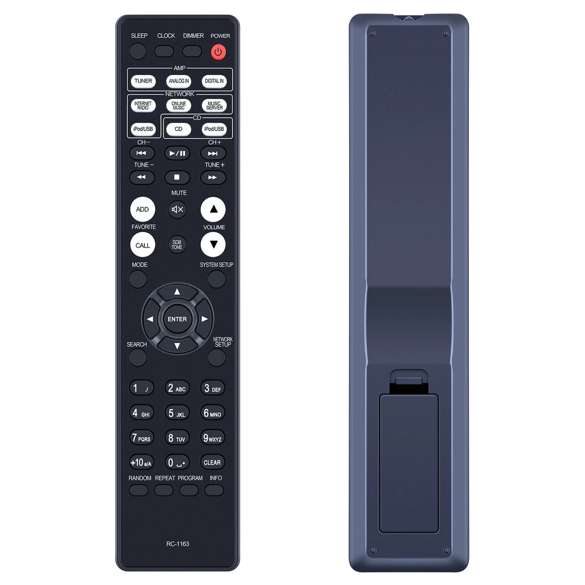 RC-1163 Replacement Remote Control For DENON DCD-F109, DCDF109, DRA-F109