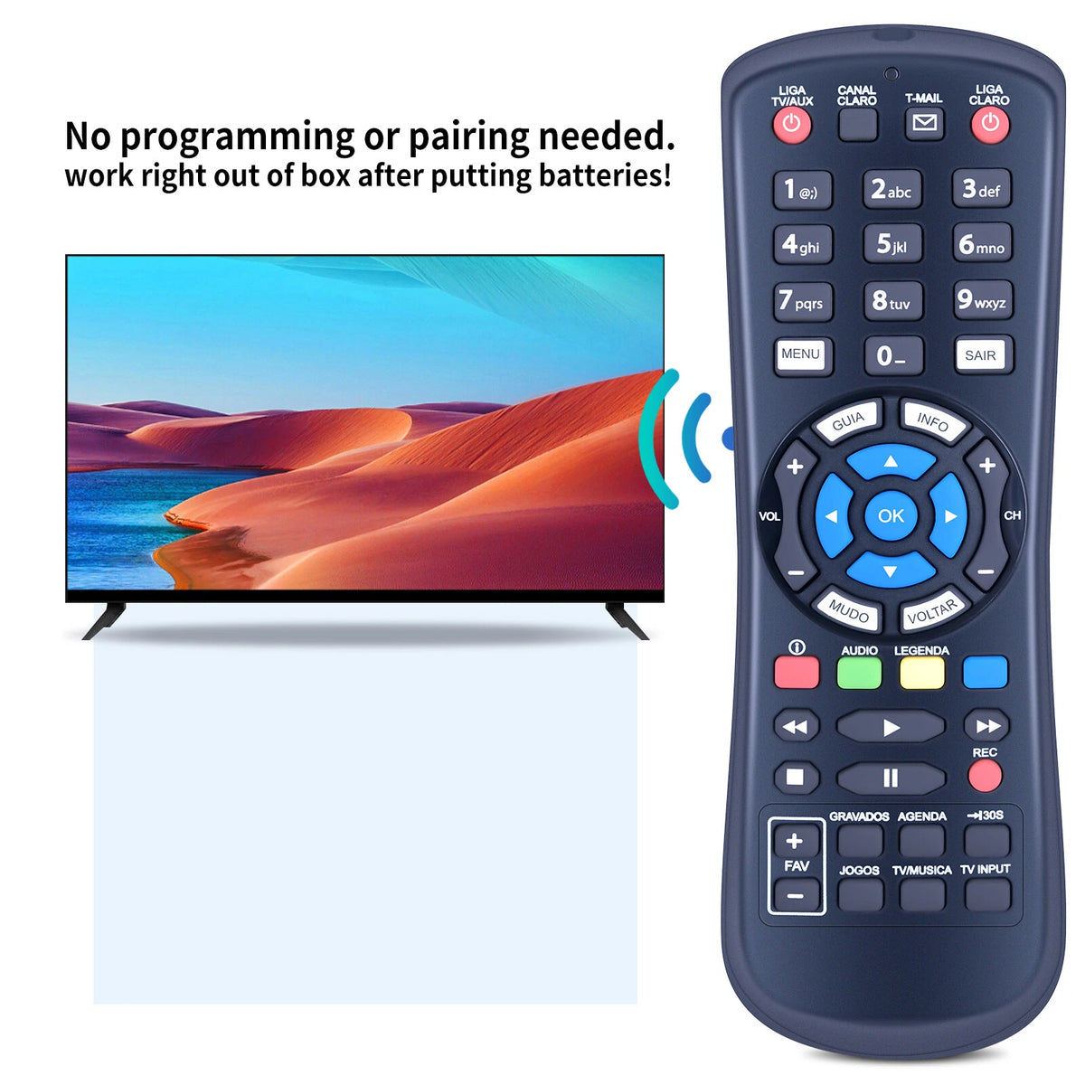 Replacement Remote Control For Claro RC3194701/02 RC3194701/01