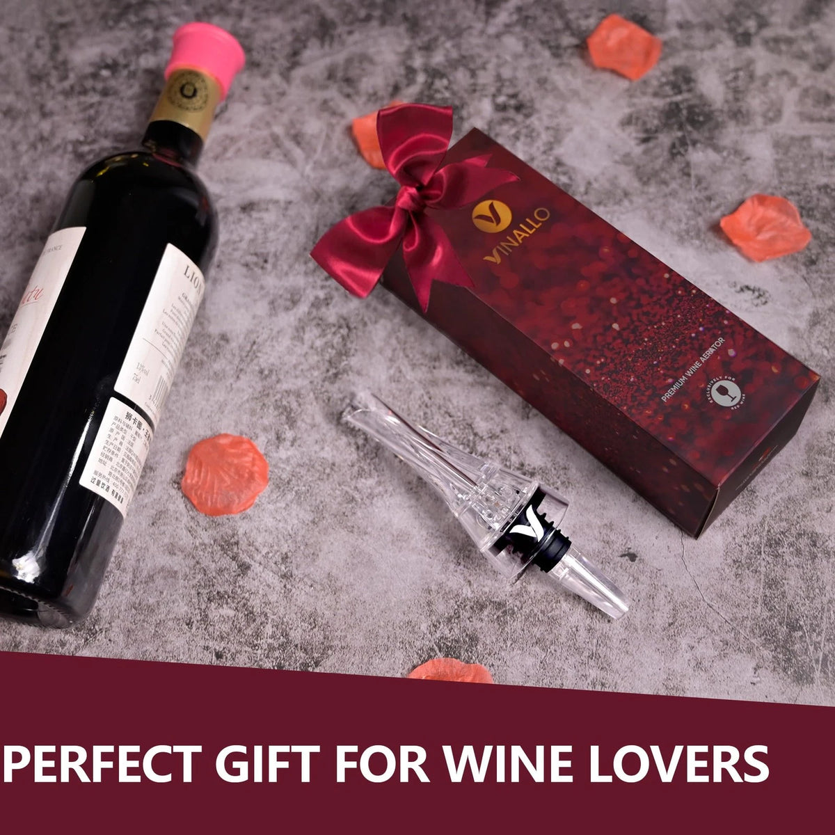 Wine Aerator Pourer Spout Diffuser - Decanter with small, Transparent
